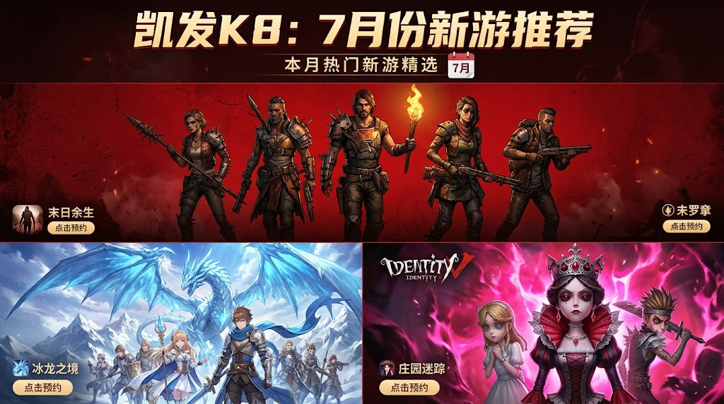 凯发 K8手游 7 月份新游推荐